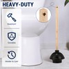 Dandat 12 Pcs Rubber Toilet Plunger with Double Thrust Force