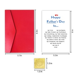 Happy Father’s Day Card to My Love, My Soulmate & the Heart of Our Family - Wife to Husband Appreciation Card