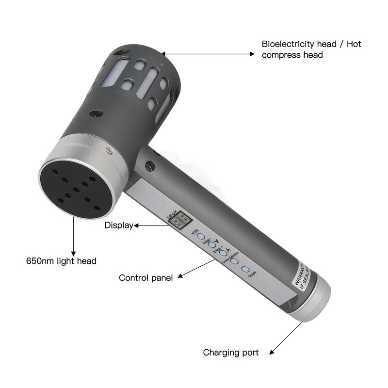 650nm Handheld Infrared Light Wand Bioelectricity 5 Levels Soreness Relief