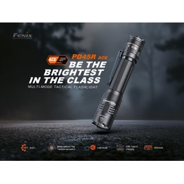 Fenix PD45R ACE 3200 Lumens Multi-Mode USB-C Rechargeable Tactical Flashlight with Customizable Output Level Selections and Lumentac Organizer