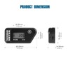 Runleader Digital LCD Hour Tachometer, Hours and RPM Display, Waterproof