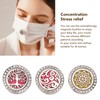 0.9in Diffuser Face Cover Clips Hollow Stainless Steel Magnetic Aromatherapy