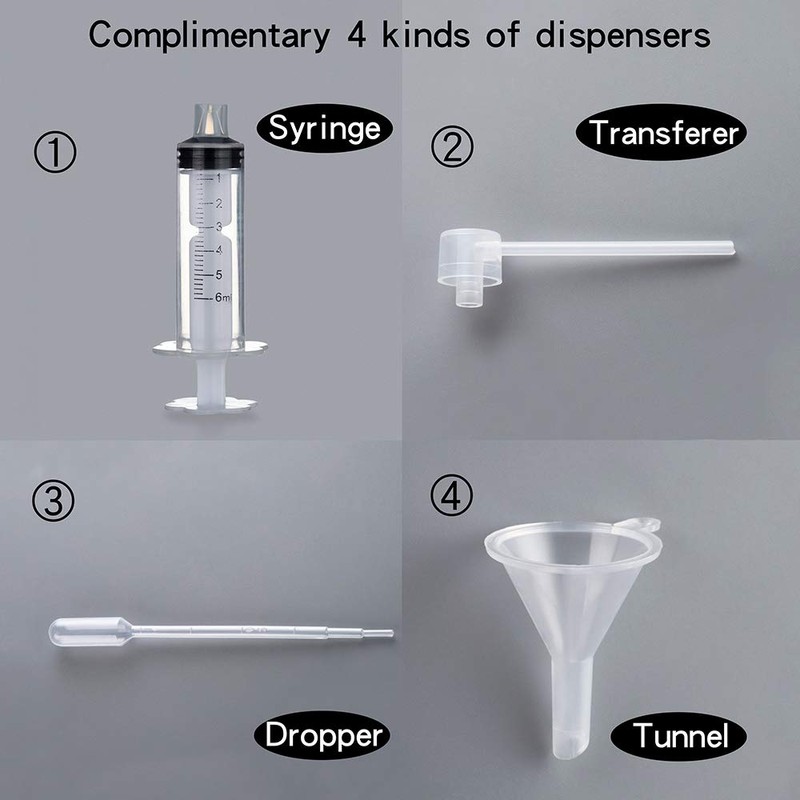 Luojery 2-Pack Refillable Clear Glass Fine Mist Empty Spray Perfume