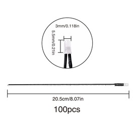 YIXISI 100 PCS 3mm LED Diodes Light with Diffused Colored Lens, Ultra Bright 12V 20cm Pre Wired, Cold White