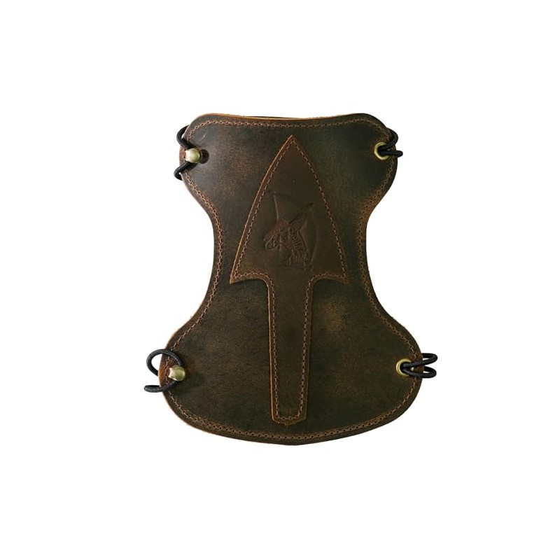 Serious Archery Arrowhead Armguard Brown Leather