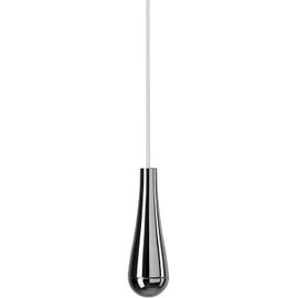 Taps2Traps® Stunning Chrome Teardrop Bathroom Light Pull Pendant with 1 Metre White Cord