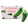 Pickle Ornament Deluxe Boxed Set Christmas Tradition Decoration Handpainted Polyresin