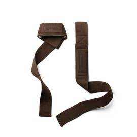 UPPPER Weight Lifting Straps with Padded Neoprene for Deadlifts, Strength Training, Gym Workouts - 22" Cotton Straps for Men & Women | Premium Fitness Gear (Umber)