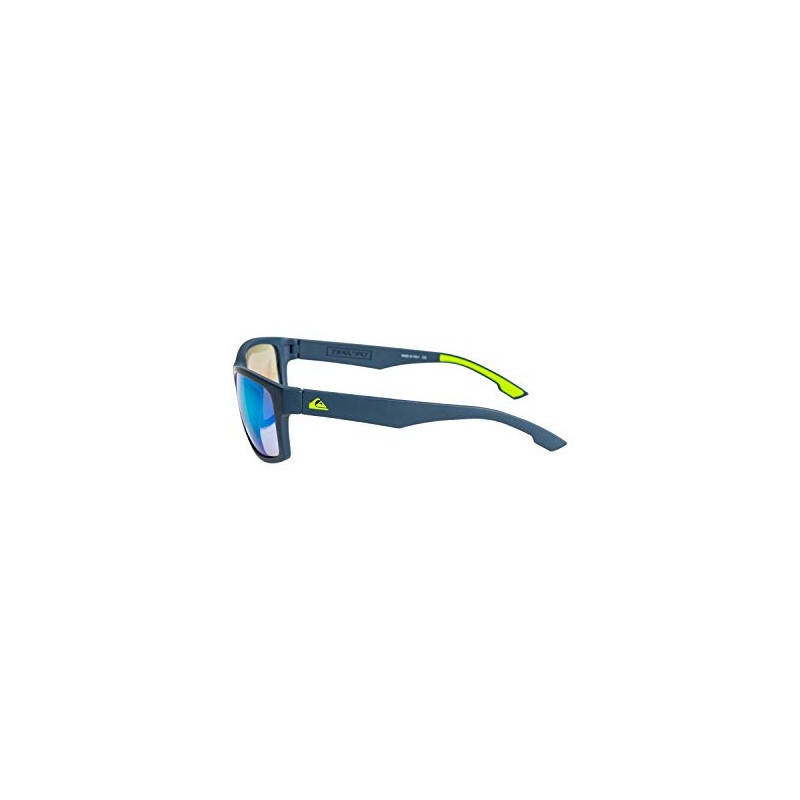 Quiksilver Men's Trailway Sunglasses, Matt Navy/ML Yellow