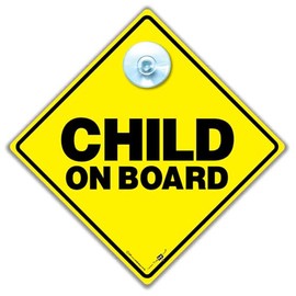 Child On Board Sign, Baby On Board Sign, Baby On Board Car Sign, Grandchild On Board Sign, Child On Board Car Sign, Baby Car Sign 14 cm x 14cm