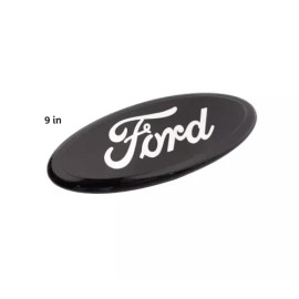 Ford BLACK Oval Emblem 9 INCH Chrome LOGO Badge For Grille/Tailgate 2004-16 NEW