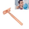 Hair Blade Handle Waterproof Metal Portable Manual Hair Blade Handle
