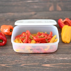 Willmax EMBALANCE Storage Container, Rectangular Container, XS 12.5 fl oz (370 ml), White T12213