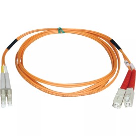 Tripp Lite 6M Duplex Multimode 62.5/125 Fiber Optic Patch Cable LC/SC N316-06M