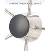 Mojiate 13.5" Boat Steering Wheel with PU Foam Cover, Stainless