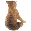 Yoga Cat in Lotus Seat, Made of Artificial Stone, Coloured