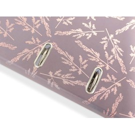 Interdruk Lever Arch File A4 75 mm - Metallic Design - Rose Gold Flowers