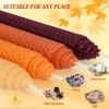 DEYBBY 8" Hand-Rolled Beeswax Taper Candles 4 Pack Cone Top,Pure