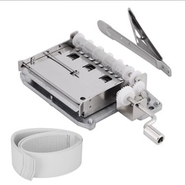 Fayelume 30 Note Music Box, Music Box Punch, Hand Crank Music Movement, with 20 Blank Strip Tapes, for Practice and Imitation Use