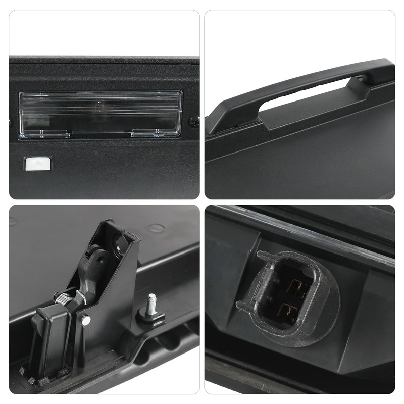 RUIANOMG Rear Tailgate License Plate Pocket Panel Replacement for Hummer