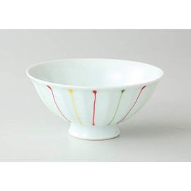 Saikai Pottery 32006 Light Weight Rice Bowl (Medium/Red)