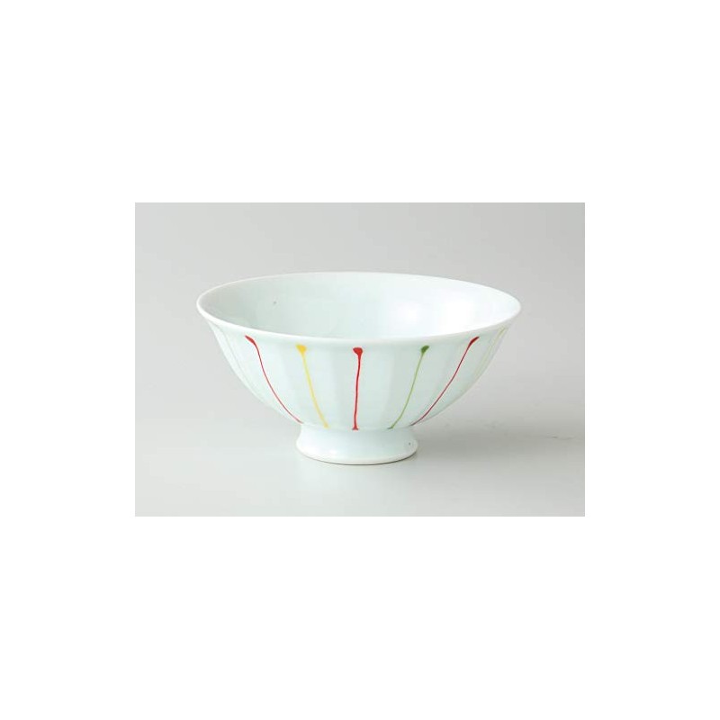 Saikai Pottery 32006 Light Weight Rice Bowl (Medium/Red)