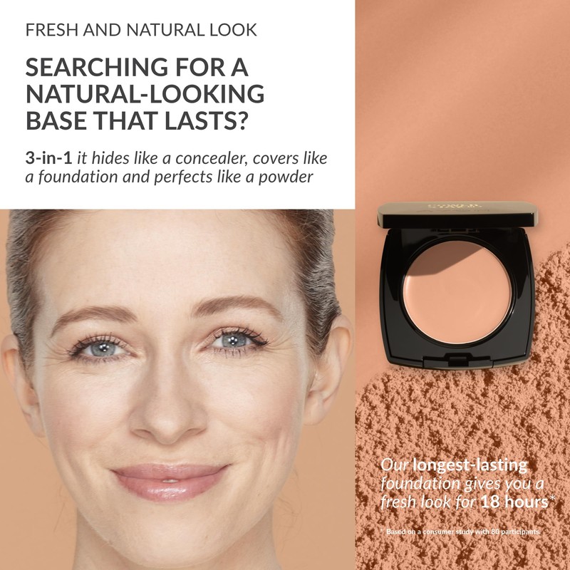 Avon True Flawless Cream To Powder Compact 3-in-1 Concealer, Foundation