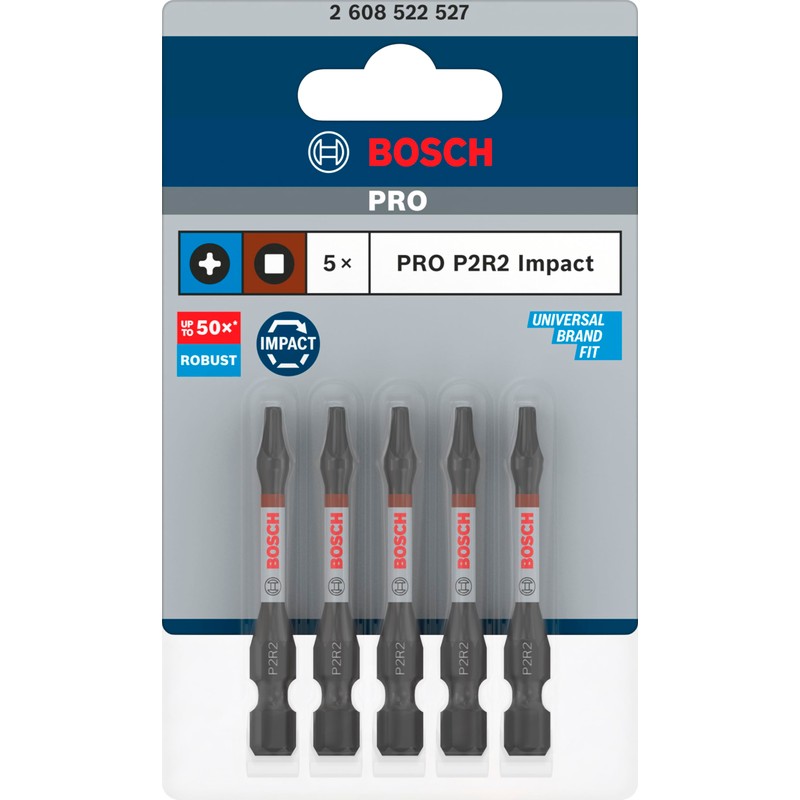 Bosch 5x PRO P2R2 Impact Bit (125 x 75 mm,