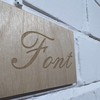 Cutncraft Designs Embassy Font Signs Engraved Wooden Sign Plaque Wall