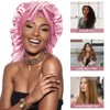 DRESHOW Long Satin Braid Cap for Women Silk Hood for
