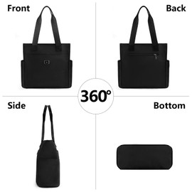 DKIIL NOIYB Nylon Shoulder Bag for women, Waterproof Nylon Tote Bags Lightweight Nylon Hobo Bag Tote Bag With Multiple Pockets Large Tote Bags 34cm