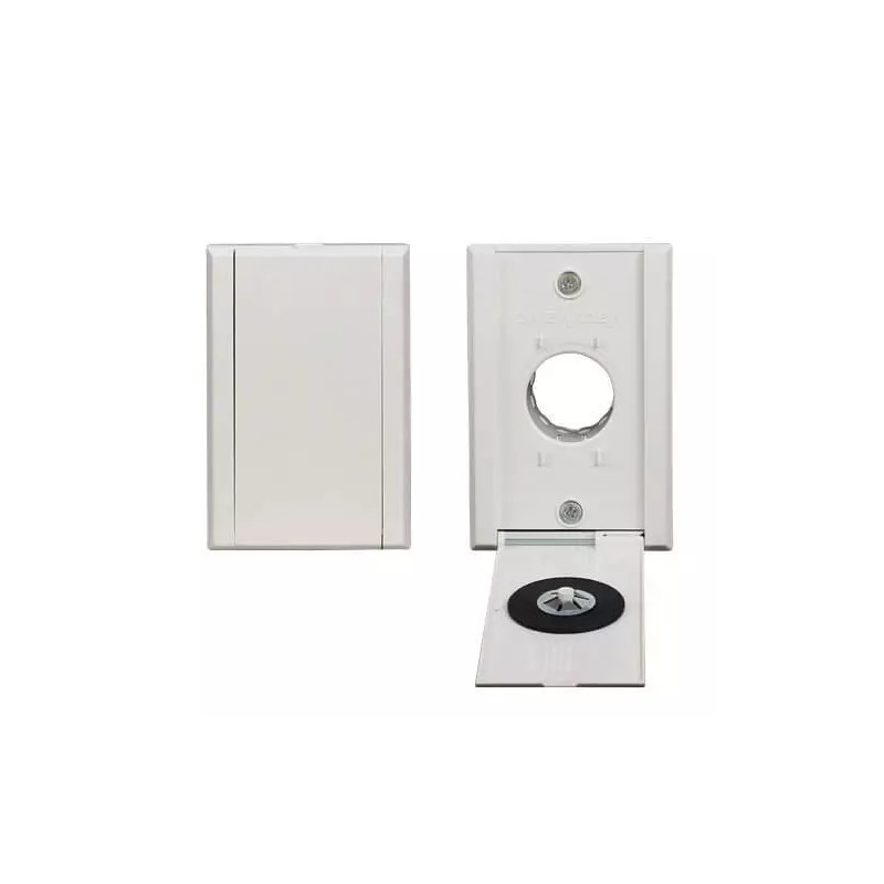 NuTone VacuValve Full Door Central Vacuum Inlet Valve White 775590W