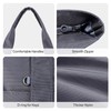 MAYMOONER Grey Laptop Tote Bag for Women Large Nylon Handbag
