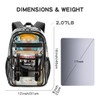 Cusangel Clear Black Backpack for women tpu XL bookbag Heavy