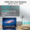 USB4 Cable, with Thunderbolt 4 Cable, 240 W Charging Cable,