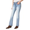 WallFlower Women's Luscious Curvy Bootcut Mid-Rise Insta Stretch Juniors Jeans