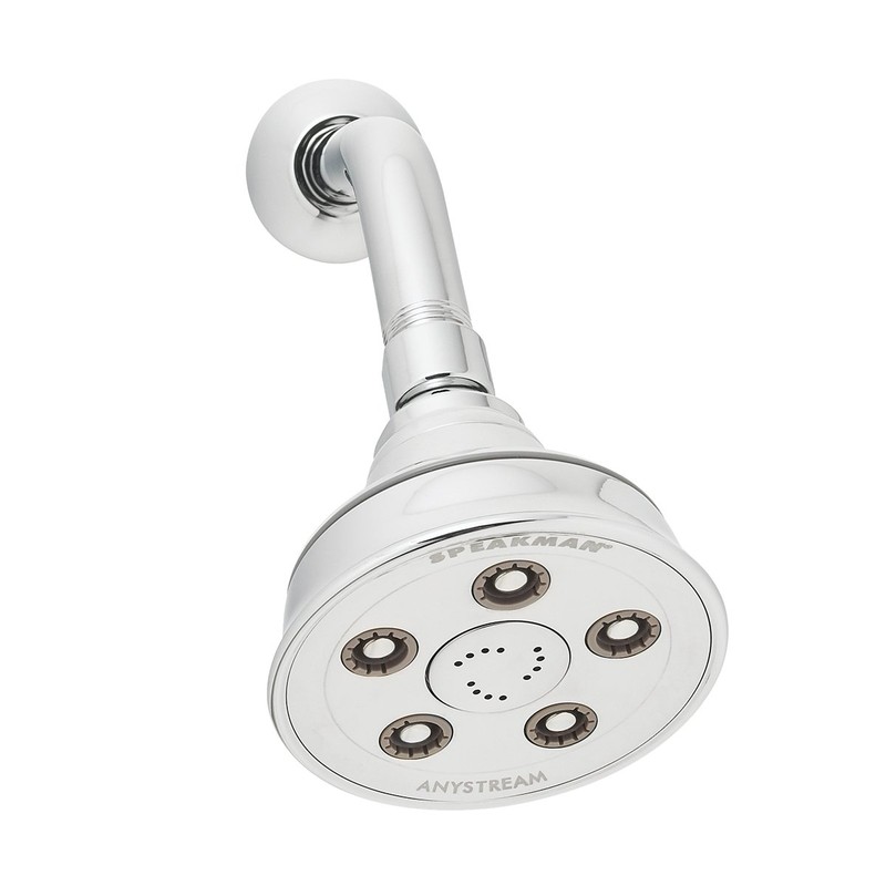 Speakman S-3014-E175 Chrome Shower Head with Self Cleaning Spray Nozzles