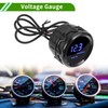 VekAuto 2" 52mm DC 12V Voltage Gauge Blue Light LED
