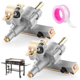 Catilon Griddle Gas Burner Control Valve Replacement for Blackstone 22 Inch Gas Grill Griddle 1666 1813 1842, BBQ Grill Gas Valve Clamp on Style Valve-2 Pack