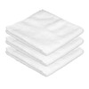 Microfiber Cleaning Cloth, Cleaning Rags,3 Pcs, White 11.4 inch x