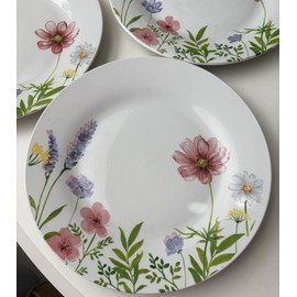 Royal Norfolk 6 Royal Norfolk 10.5" Dinner Plates Spring Wildflowers Easter  Blooms Floral NEW