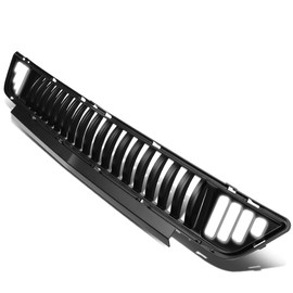 DNA MOTORING GRF-LB-FM15-T1Z-FL Vertical Fence Front Lower Bumper Grille Grill w/LED DRL Compatible with 15-17 Ford Mustang Base, Ecoboost, GT