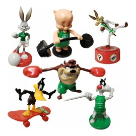 Coleccion 6 Figuras Looney Tunes Olimpiadas