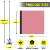 Upgrade 18" x 18" Red Mesh Safety Flags with Rubber