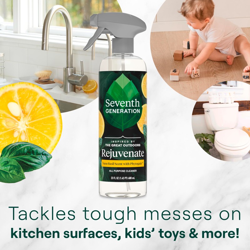 Seventh Generation All Purpose Cleaner Rejuvenating Yuzu Basil, For All