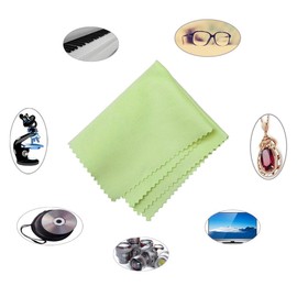 Microfiber Screen Cleaning Cloths, HTTX 4-Pack 6 x 7 inches for Cell Phones, Tablets, LCD TV, Laptop, Camera Lenses, Surface Tablet, Monitor, Car GPS Screens, Spectacles, Glasses, Watches [Green]