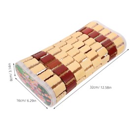 Outanaya Bamboo Cooling Pillow for Sweat Steam Rooms Reusable Cervical Support Durable Household Pillow Health and Comfort for Relaxation and Sleep