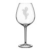 Wine Glass Goblet Shih Tzu Standing (20 oz Jumbo)