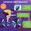 Road Bike Spinner Woman 35" – Sporty Cyclist Design, Weather-Resistant