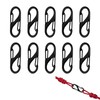 Pack of 10 Carabiner Hooks Small, S Carabiner Mini, Small